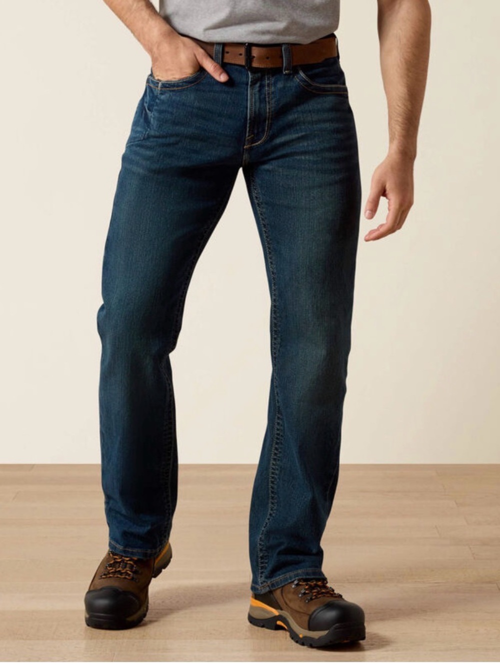 Ariat Rebar M4 Relaxed DuraStretch Edge Boot Cut Work Western Jean Men’s 34x30